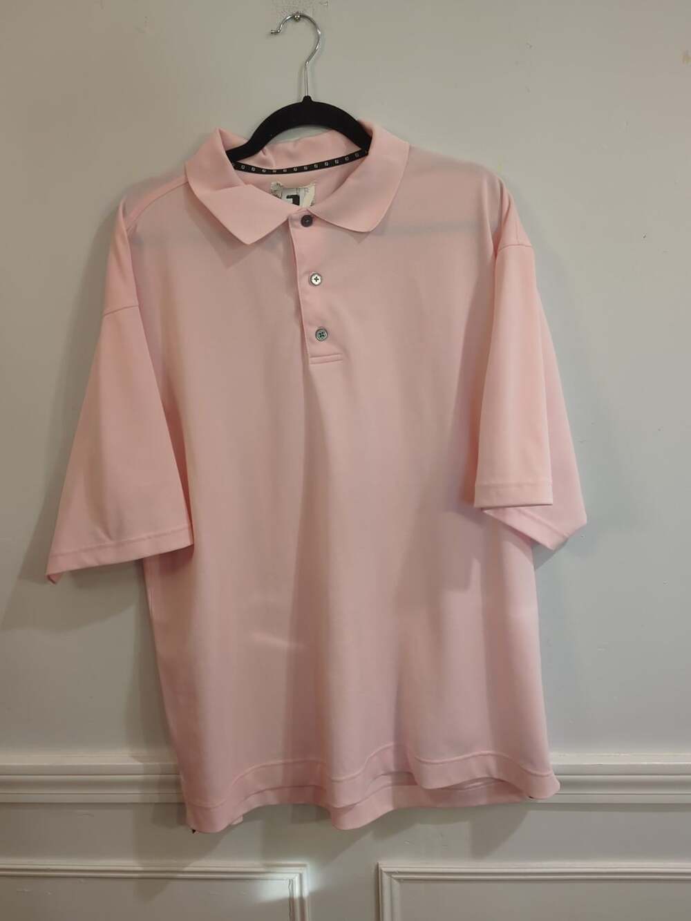 FootJoy Golf Polo Shirt Size XL Pink Short Sleeve Athletic Top